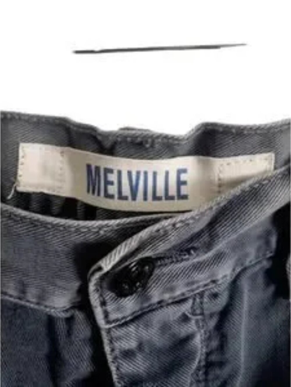 Gray Cutoff Denim Shorts - Picture 5 of 5